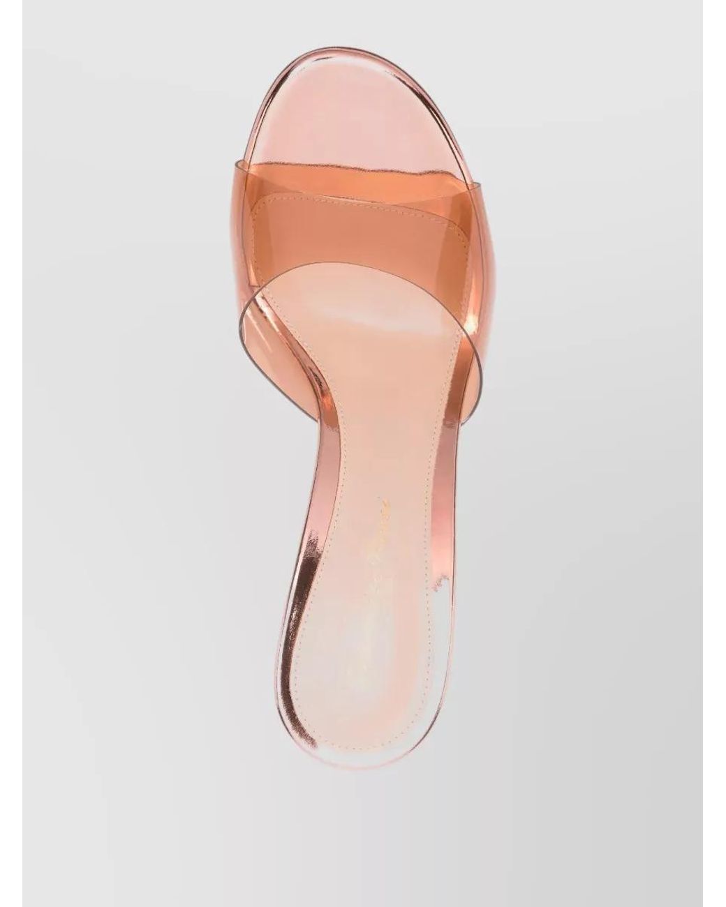 Gianvito Rossi Pink Pvc Sofia 70 Mules