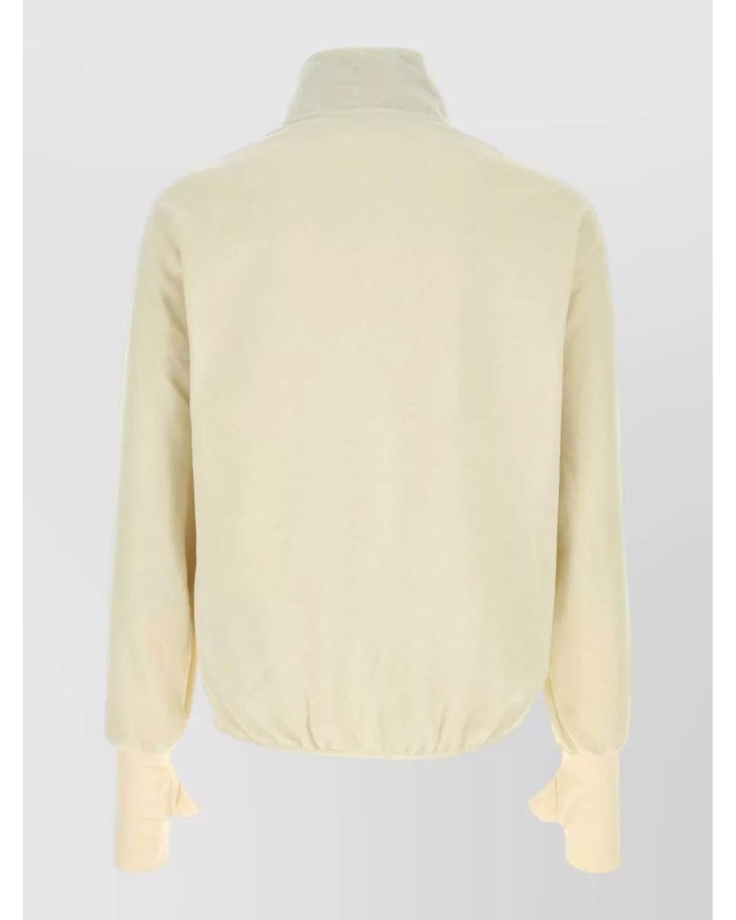 Entire studios Natural Fleece Oversized High-Neck 3/4-Zip Sweatshirt for men