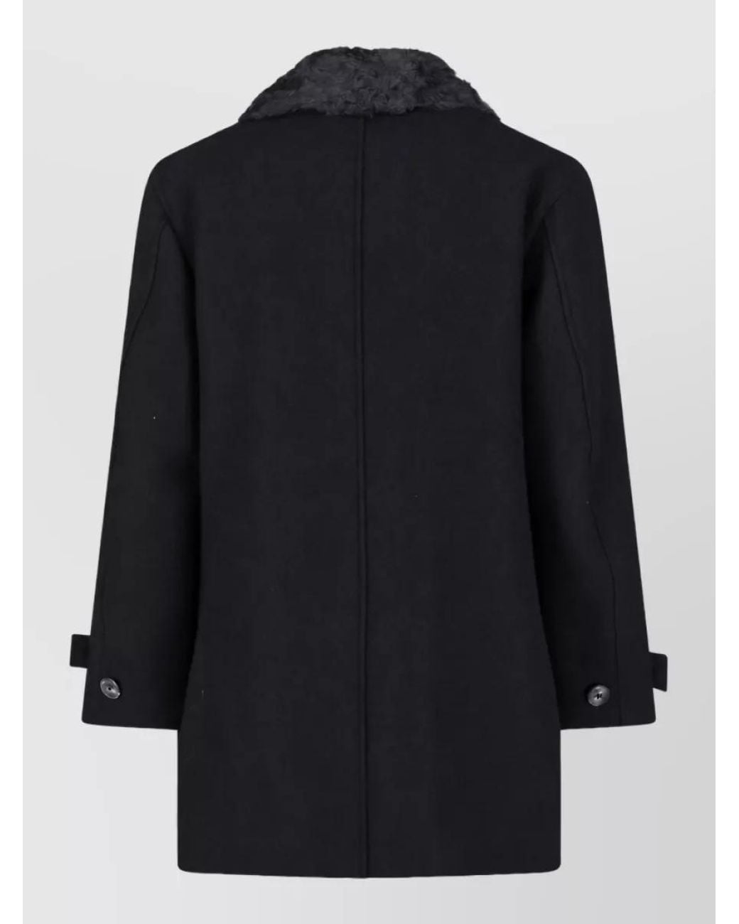 Our Legacy Blue Virgin Wool Double-Breasted Coat for men