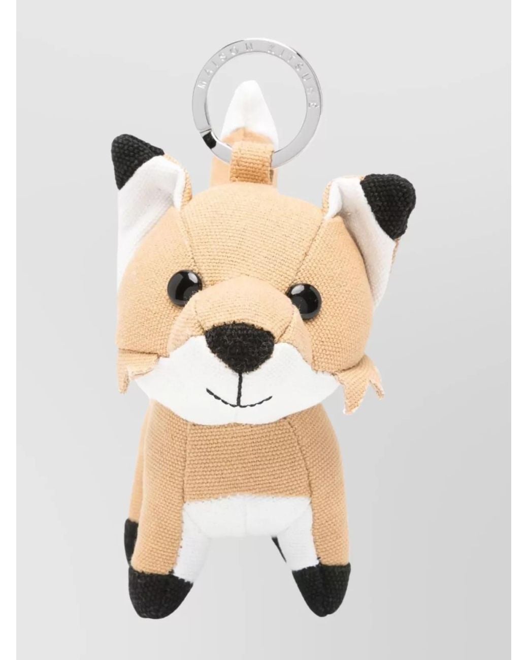 Maison Kitsuné Natural Fox Motif Plush Bag Charm for men
