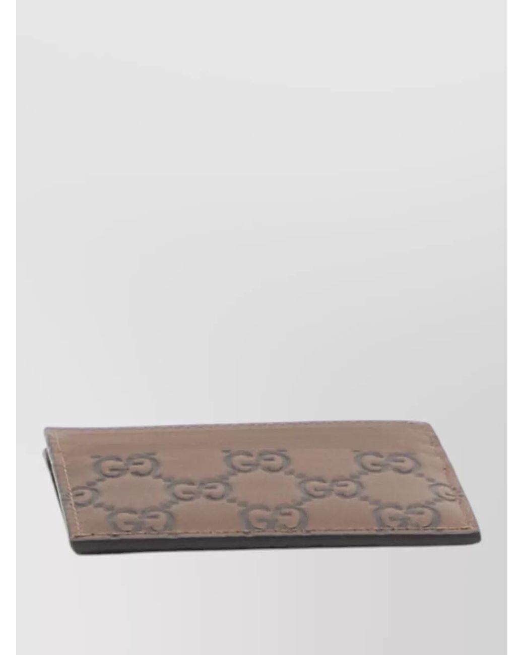 Gucci Brown Leather Card Holder for men