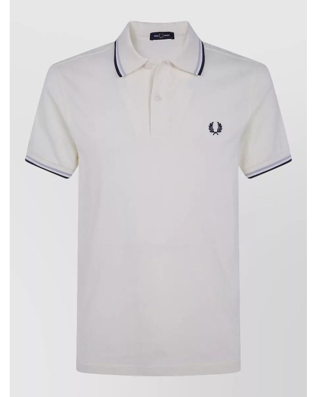 Fred Perry Gray Cotton Polo Shirt for men