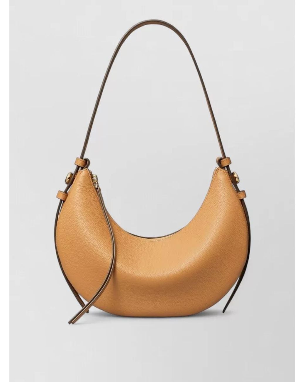 Tory Burch Gray Romy Leather Shoulder Bag