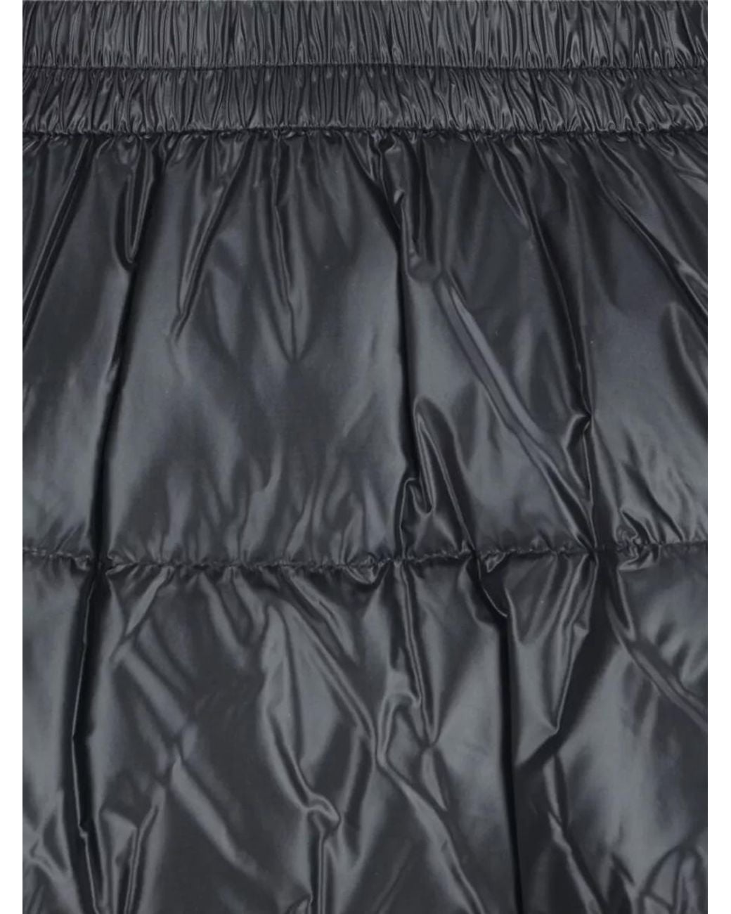 Moncler Black Quilted Knee-Length Puffer Coat