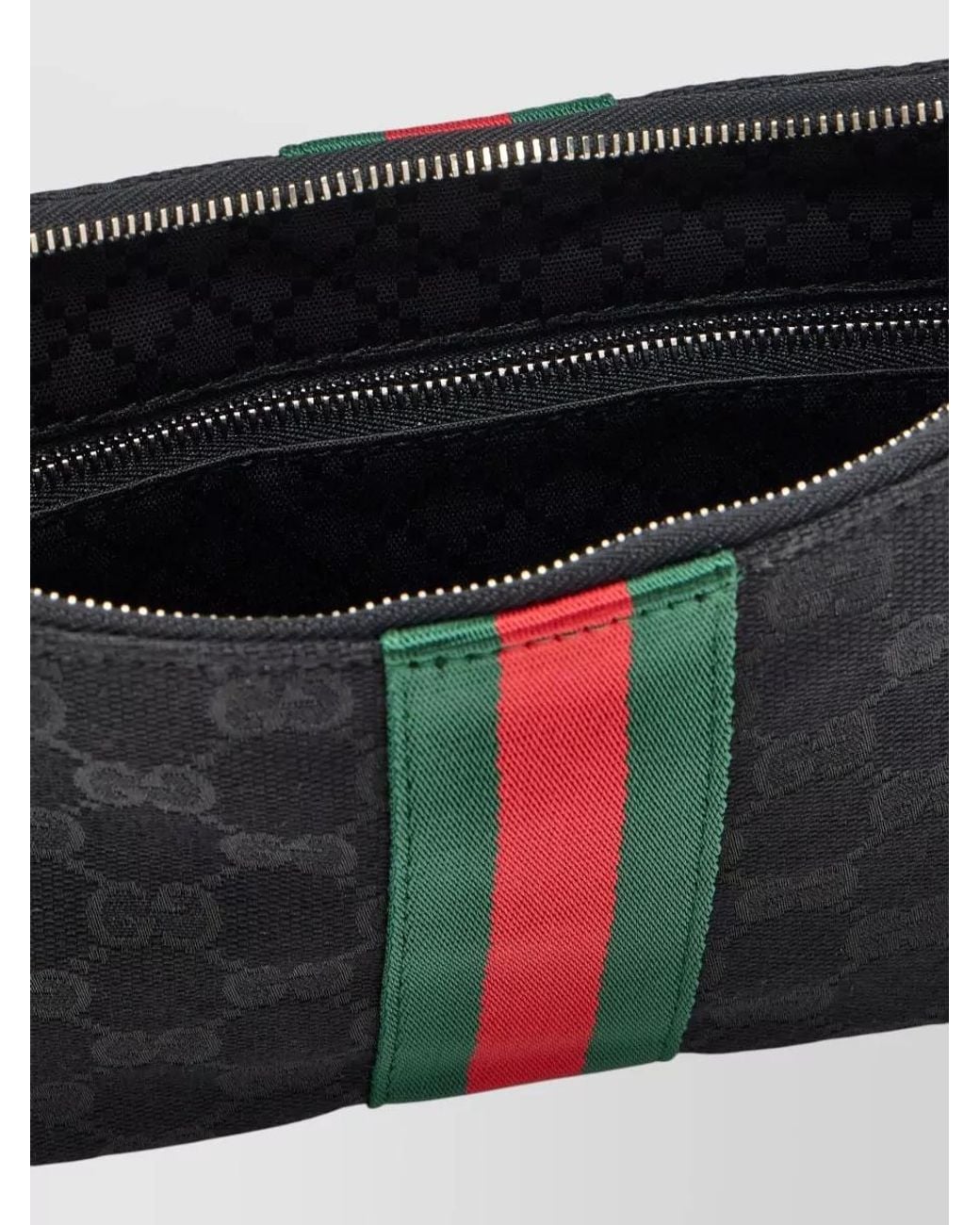 Gucci Black Logo-Print Shoulder Bag for men