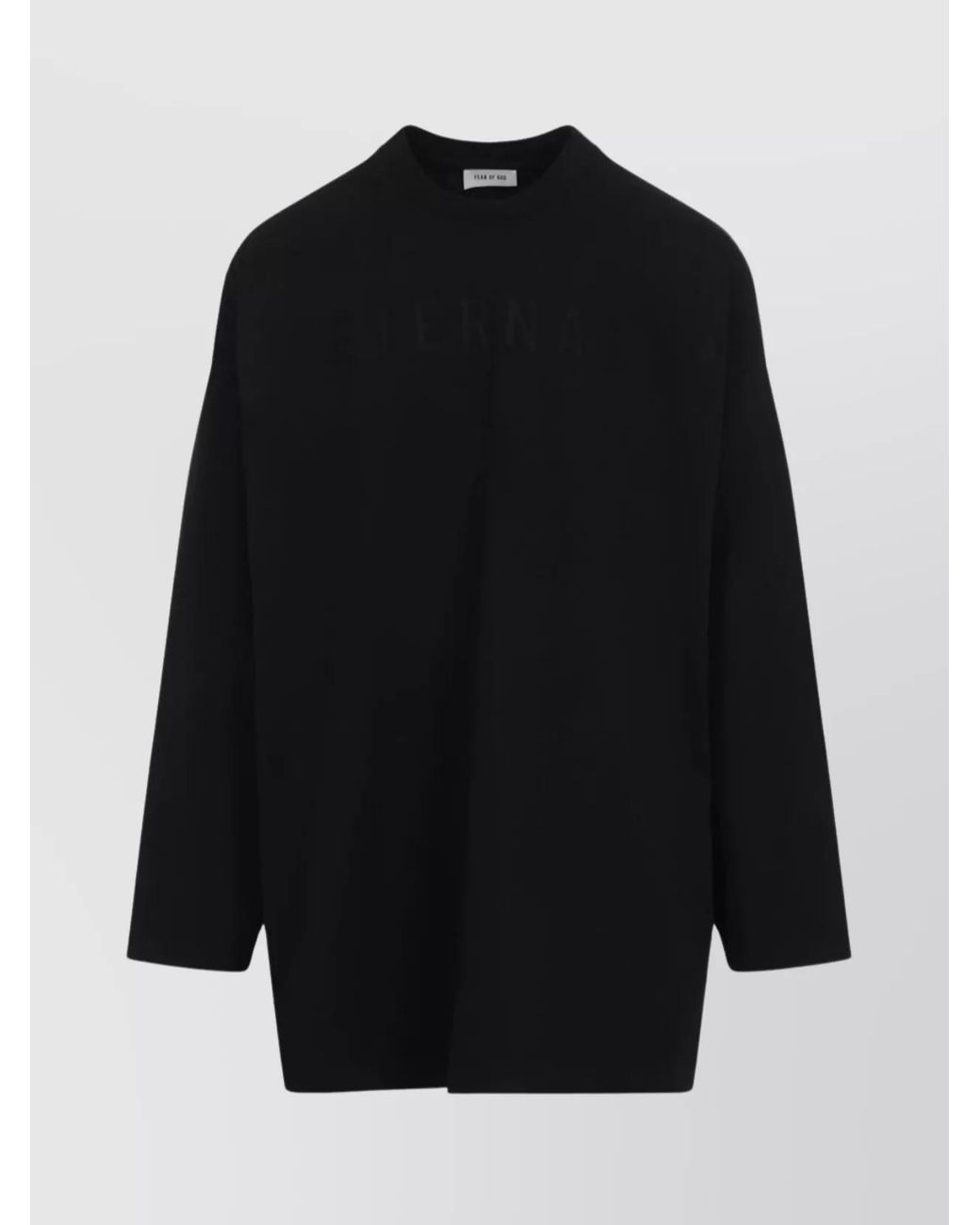 Fear Of God Black Cotton Long-Sleeve T-Shirt for men