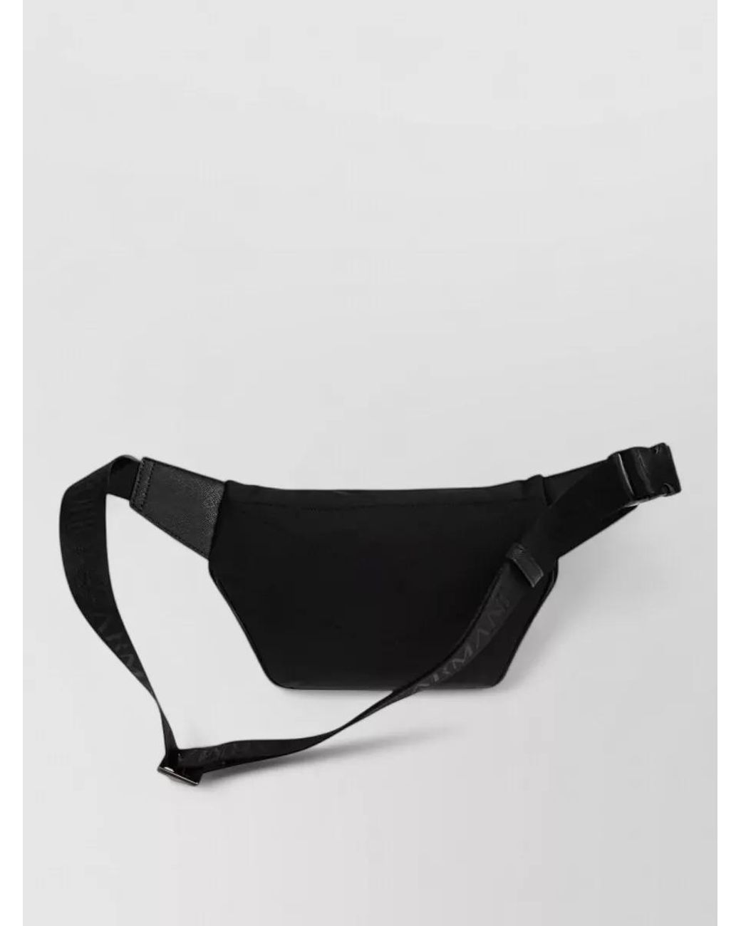 Emporio Armani Black Logo Belt Bag for men