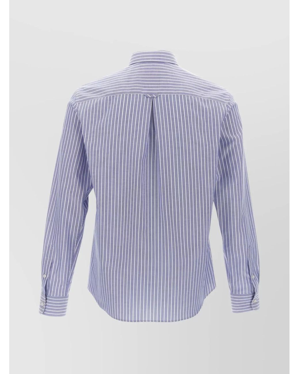 Valentino Garavani Blue Striped Cotton Shirt for men
