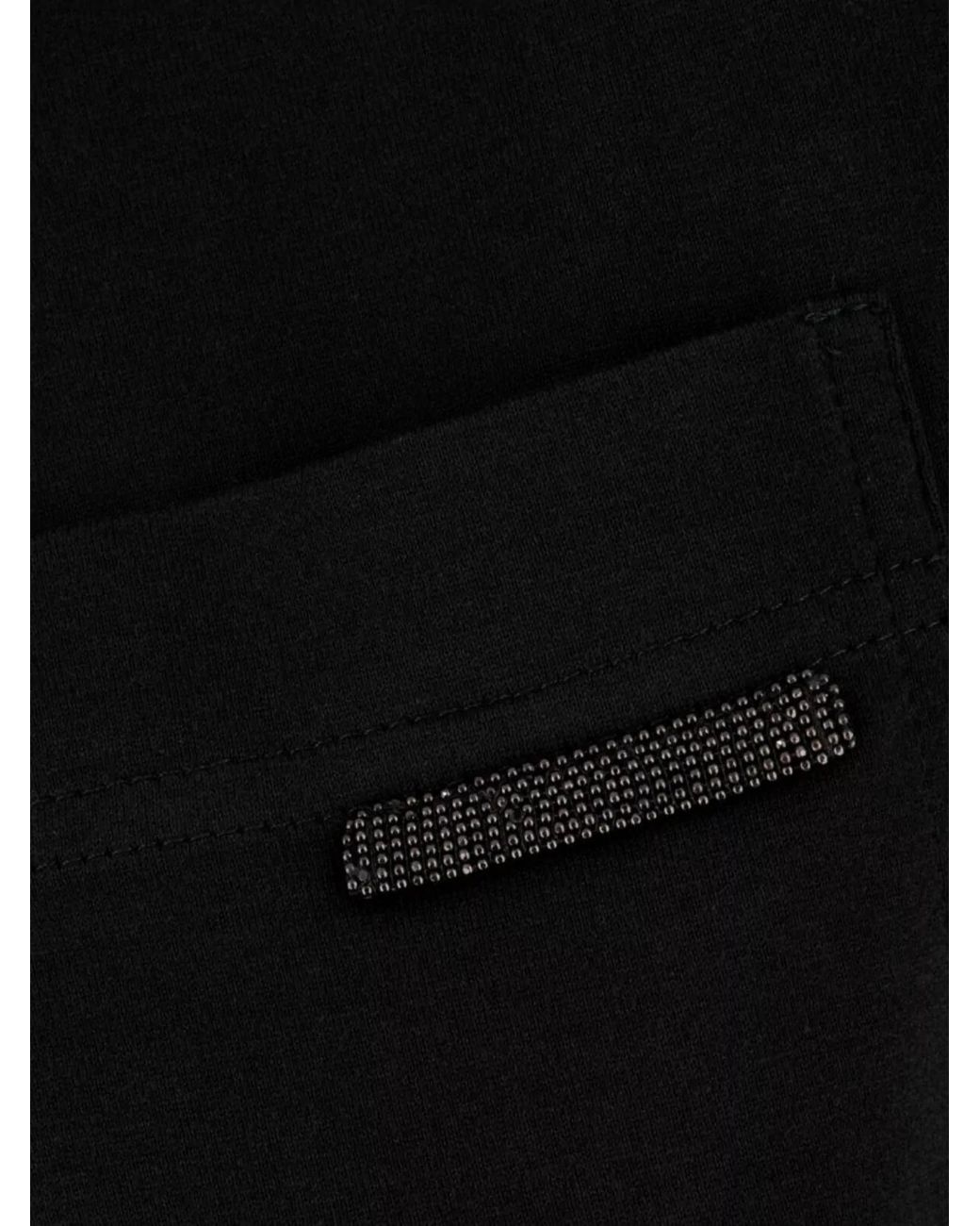 Brunello Cucinelli Black Cotton Jersey Short-Sleeve Crewneck T-Shirt
