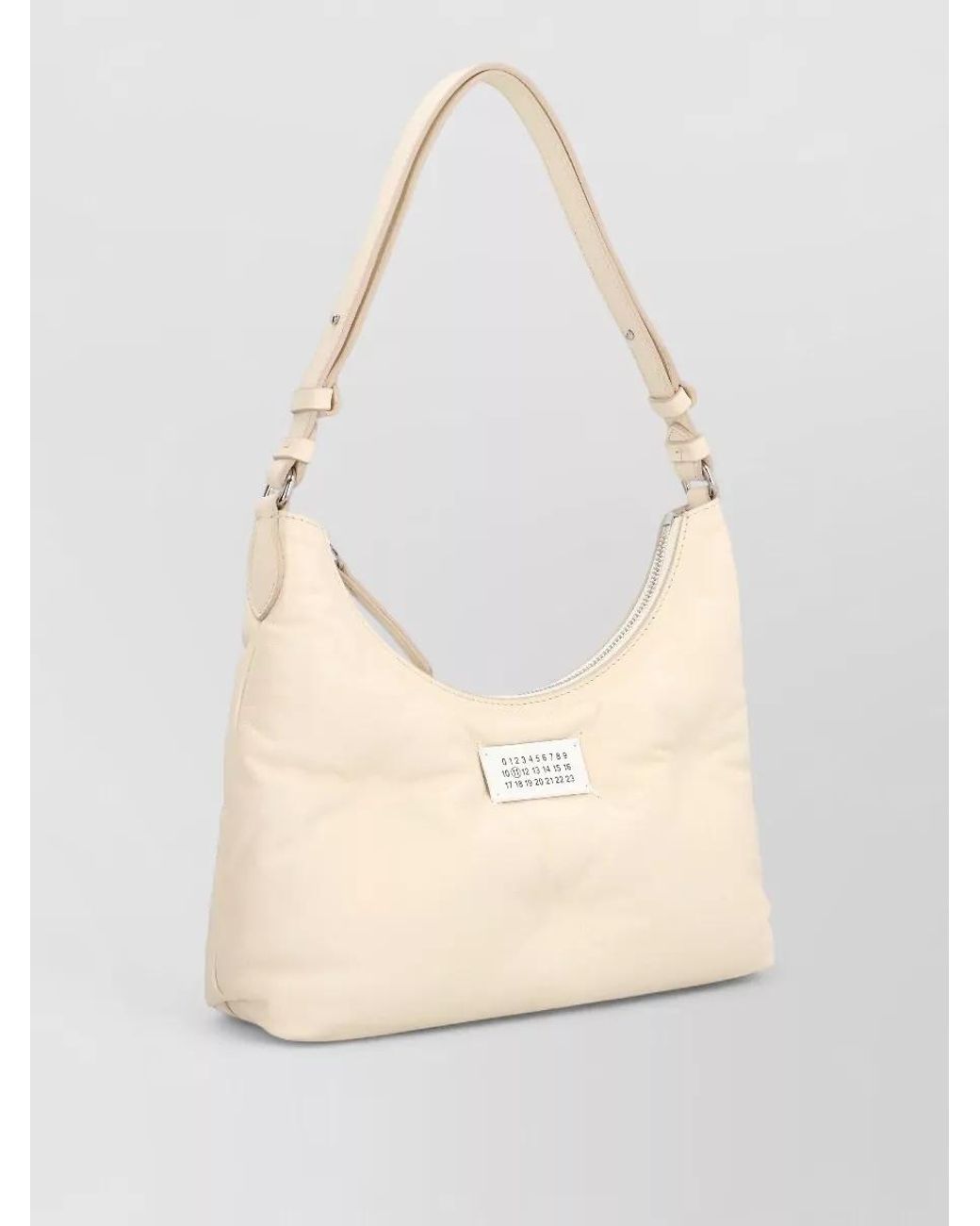 Maison Margiela Natural Glam Slam Leather Clutch Bag