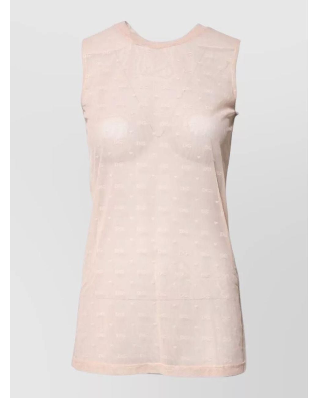 Dolce & Gabbana Pink Sheer Nightdress