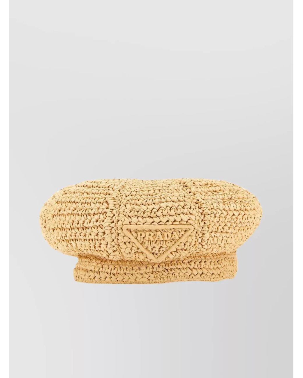 Prada Natural Viscose Baker Boy Hat
