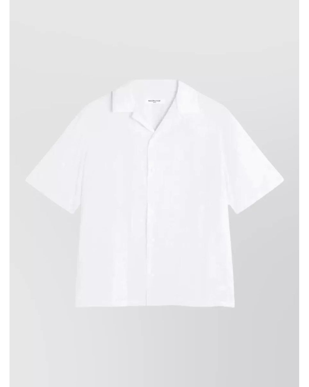 Maison Kitsuné White Short-Sleeve Shirt for men