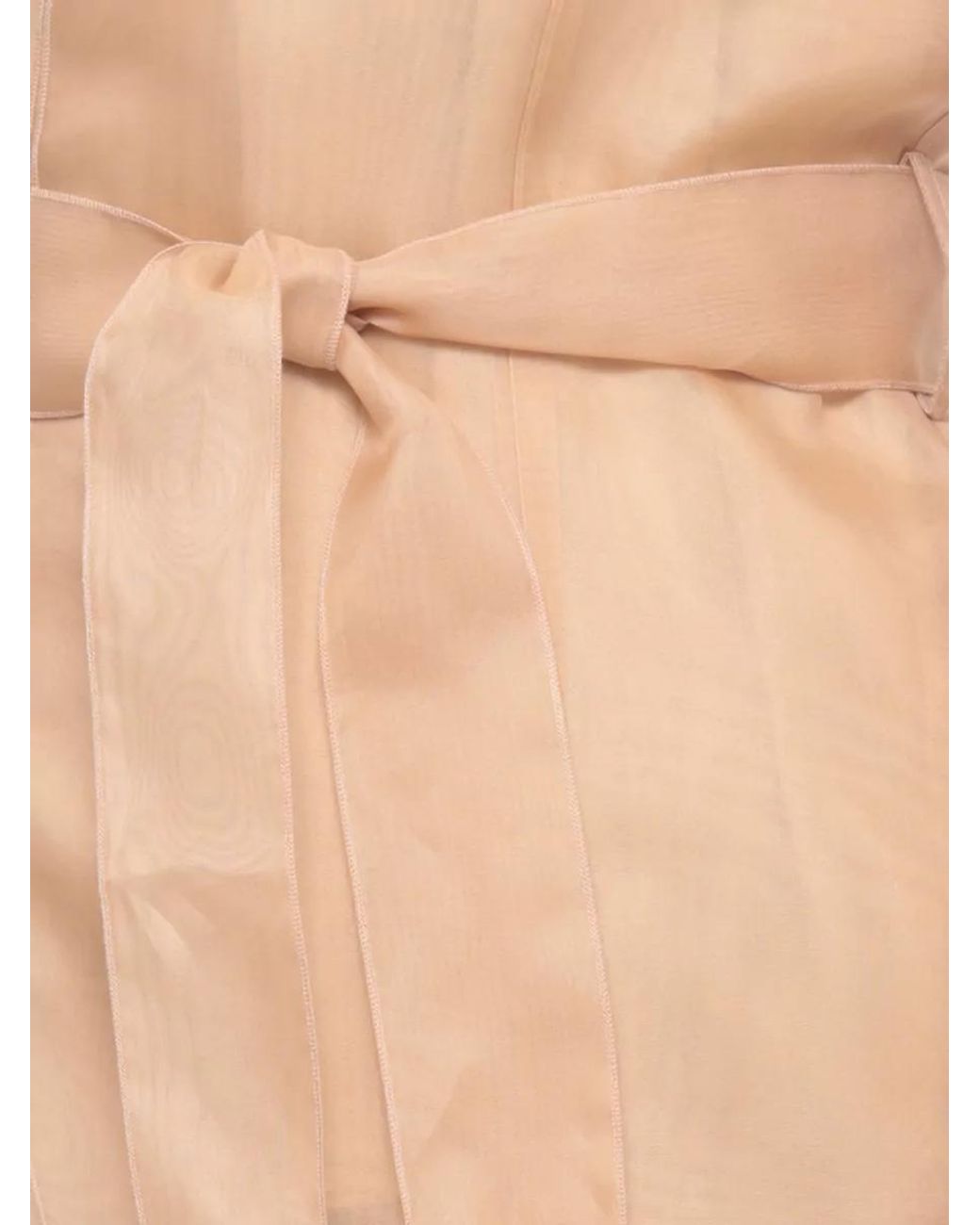 Antonelli Natural Silk Belted Long-Sleeve Blazer