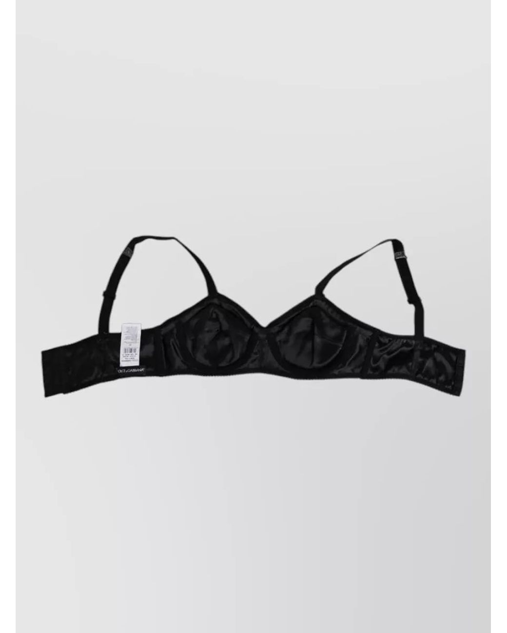 Dolce & Gabbana Metallic Silk Balconette Bra