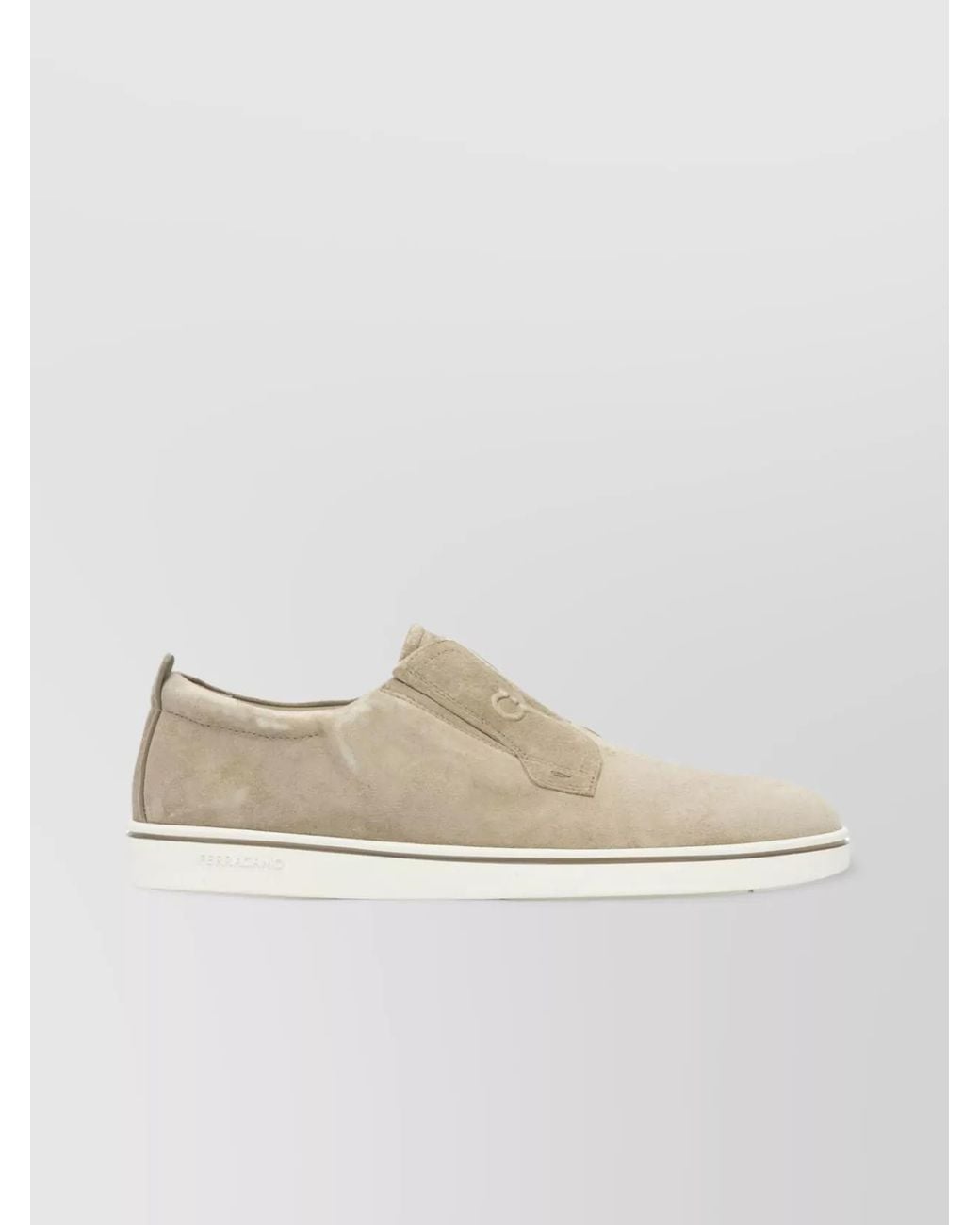 Ferragamo Natural Suede Leather Loafers for men