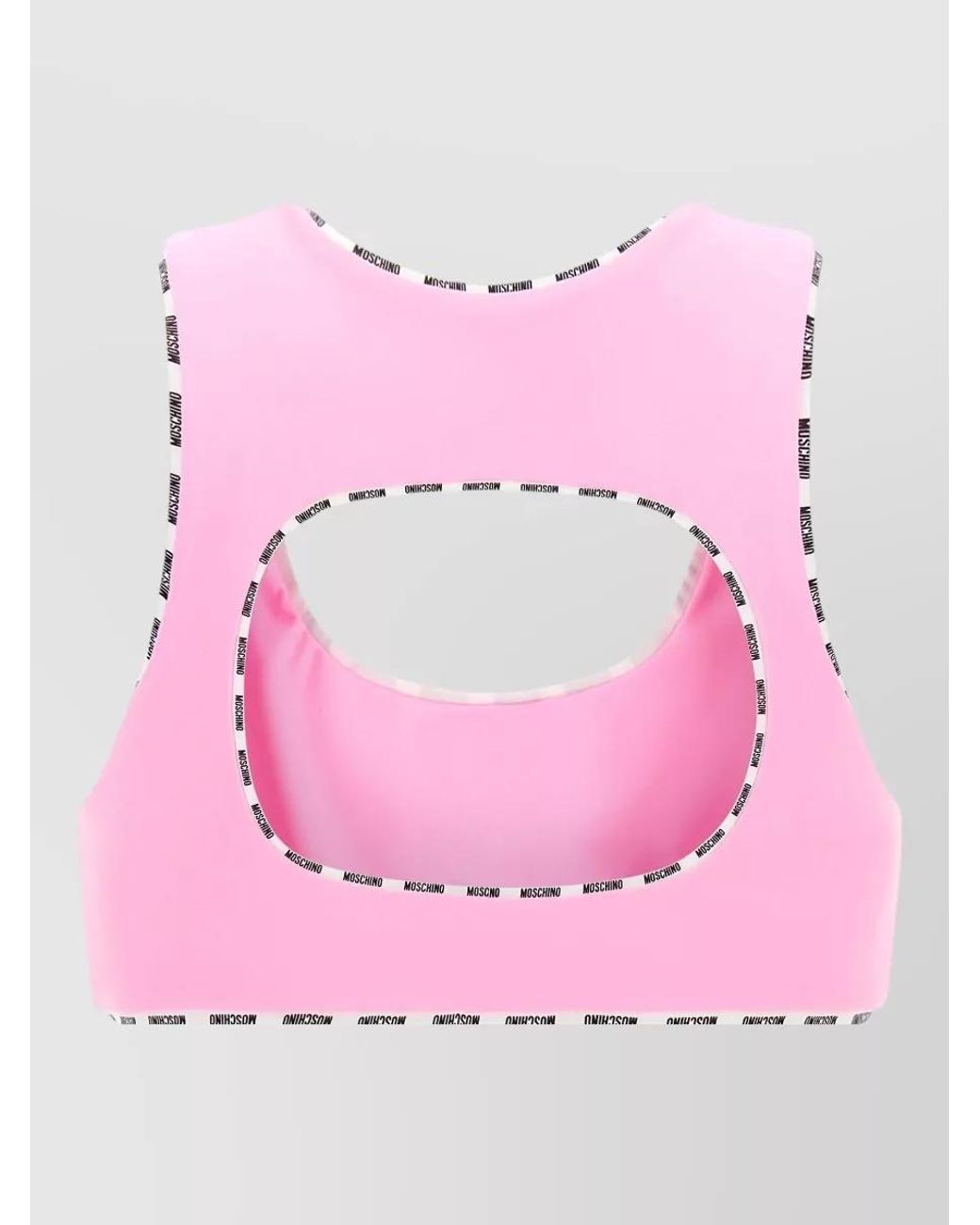Moschino Pink Stretch Technical Sports Bra
