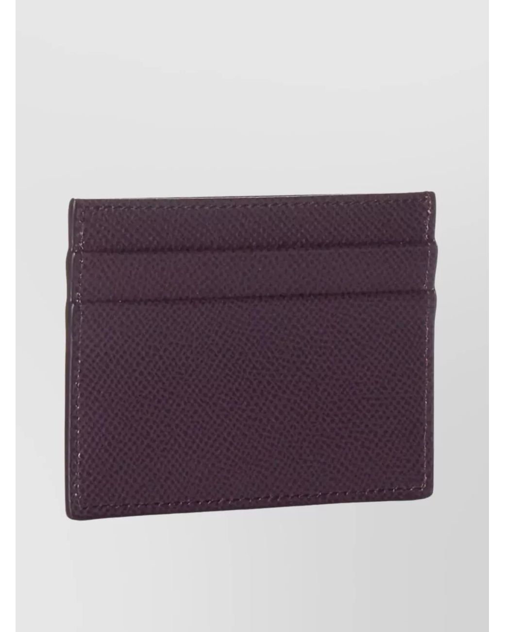 Dolce & Gabbana Purple Leather Cardholder