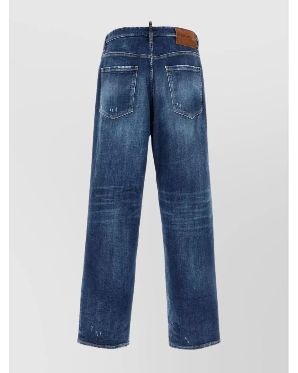 DSquared² Blue Denim Loose Straight-Leg Jeans for men