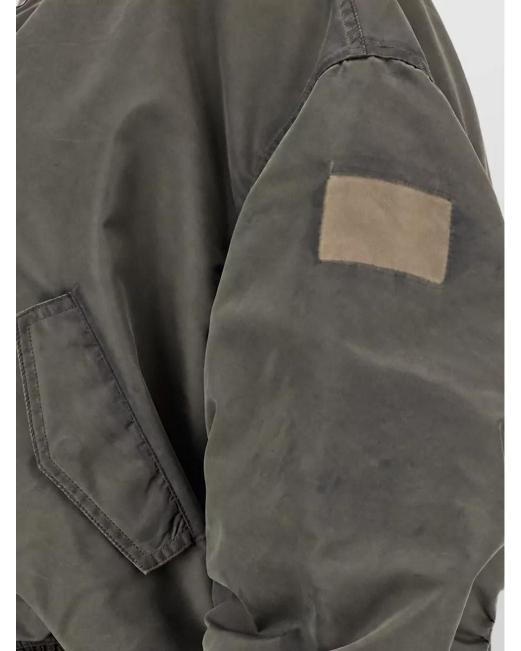 Rick Owens Multicolor Nylon Satin Oversized Bomber Jacket for men