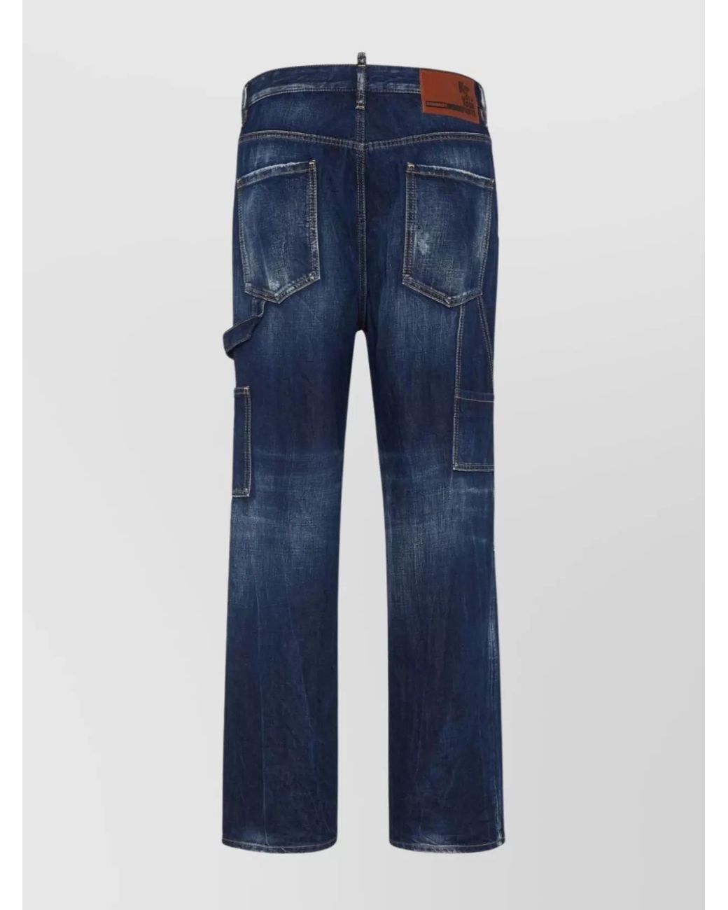 DSquared² Blue Denim Straight-Leg Jeans for men