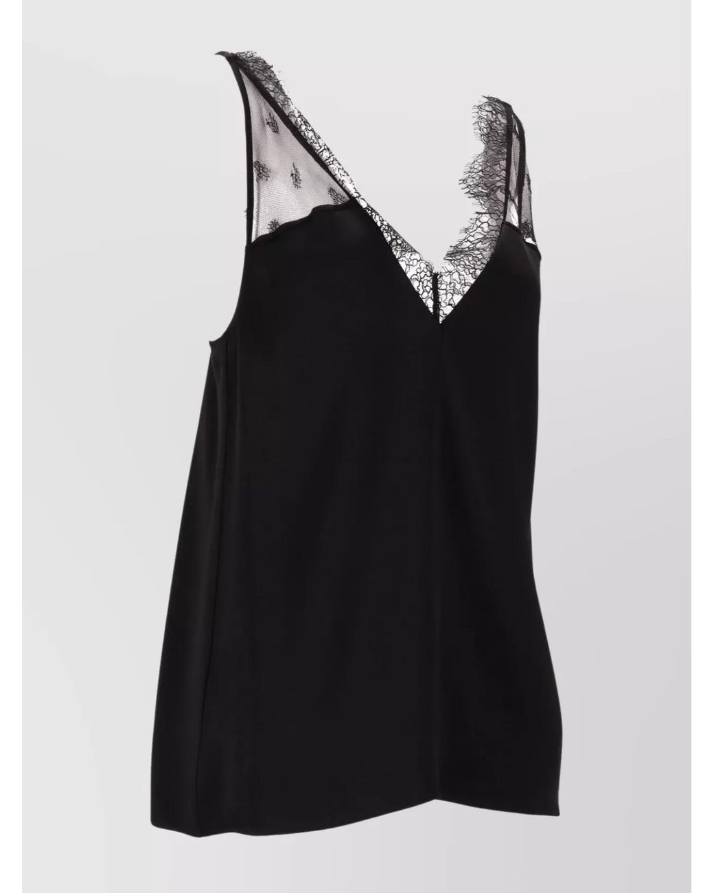Stella McCartney Black Satin Slip Top