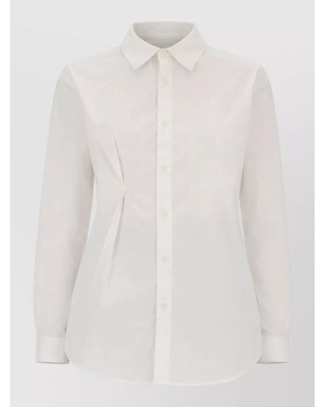 THE GARMENT White Cotton Open Back Shirt