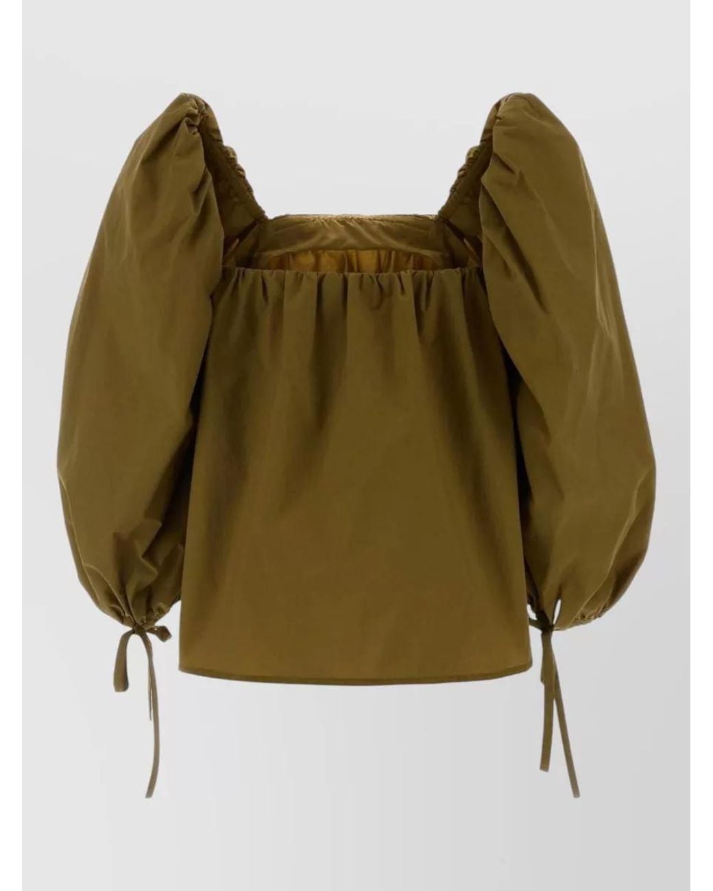 Saint Laurent Green Jersey Blouse
