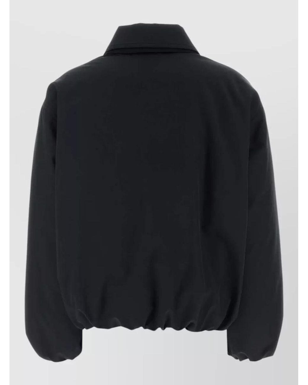 Jil Sander Black Short Down Single-Breasted Coat