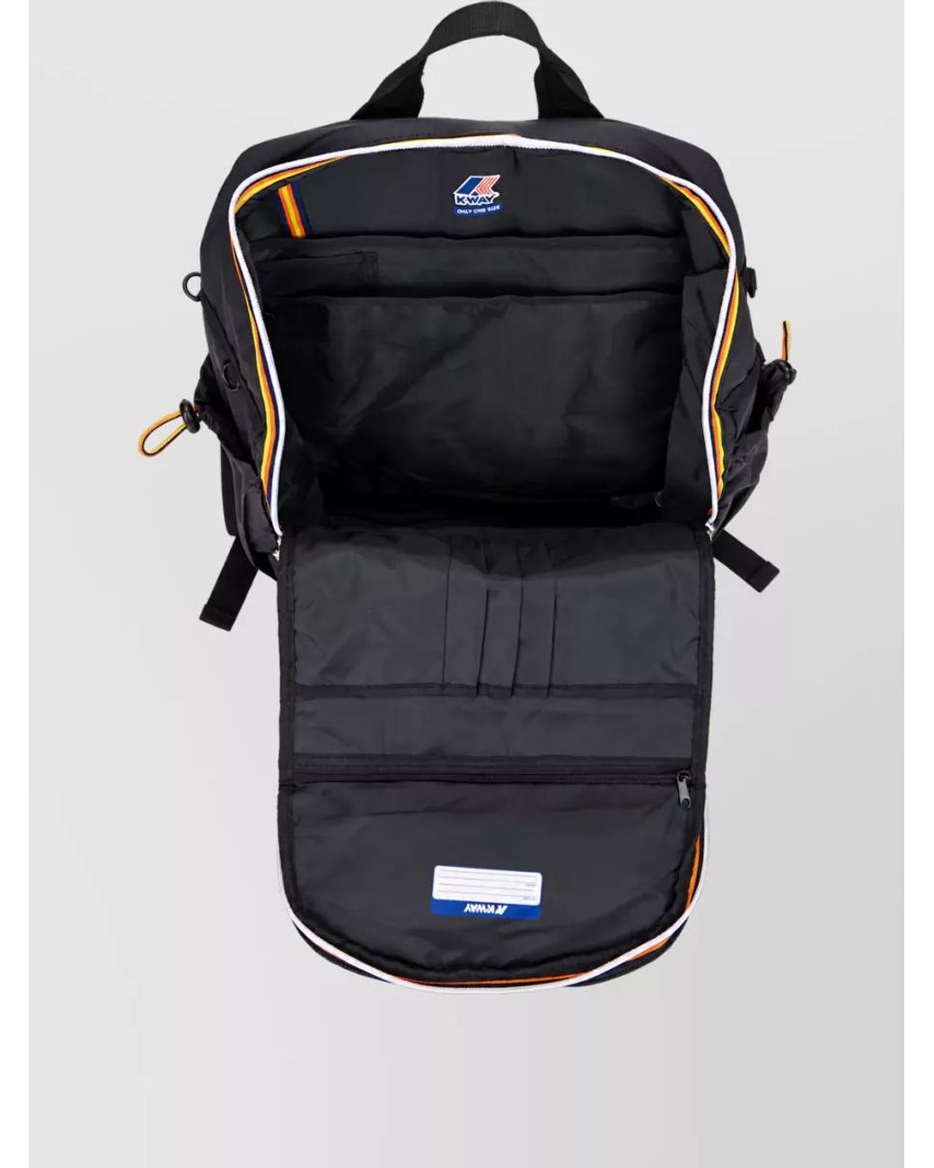 K-Way Blue Nylon Backpack for men