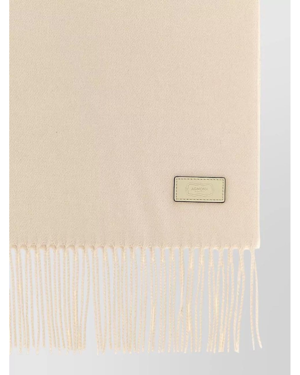 Agnona Natural Silk Cashmere Scarf