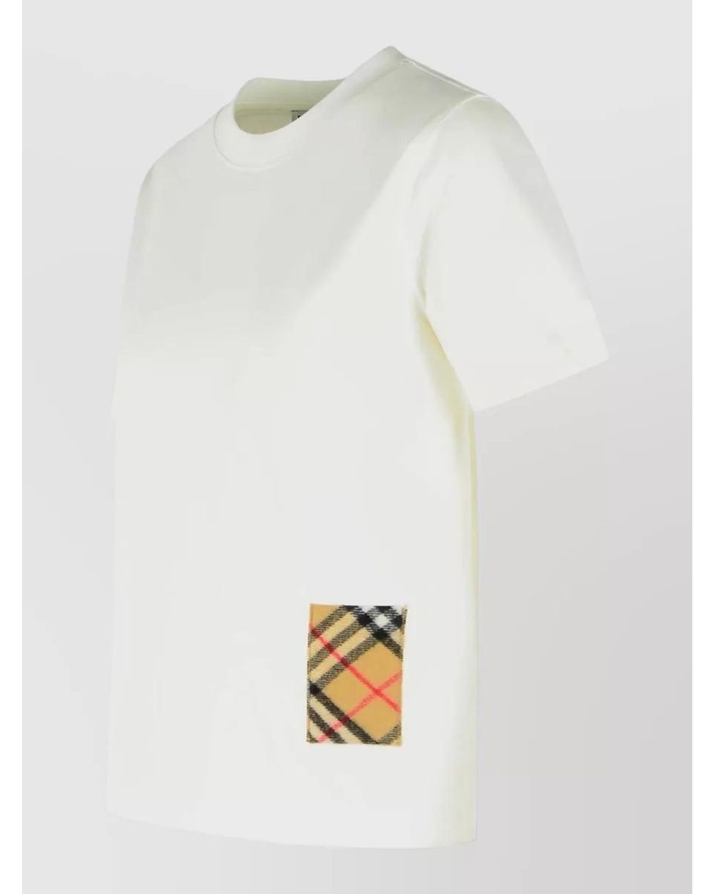 Burberry White Cotton T-Shirt
