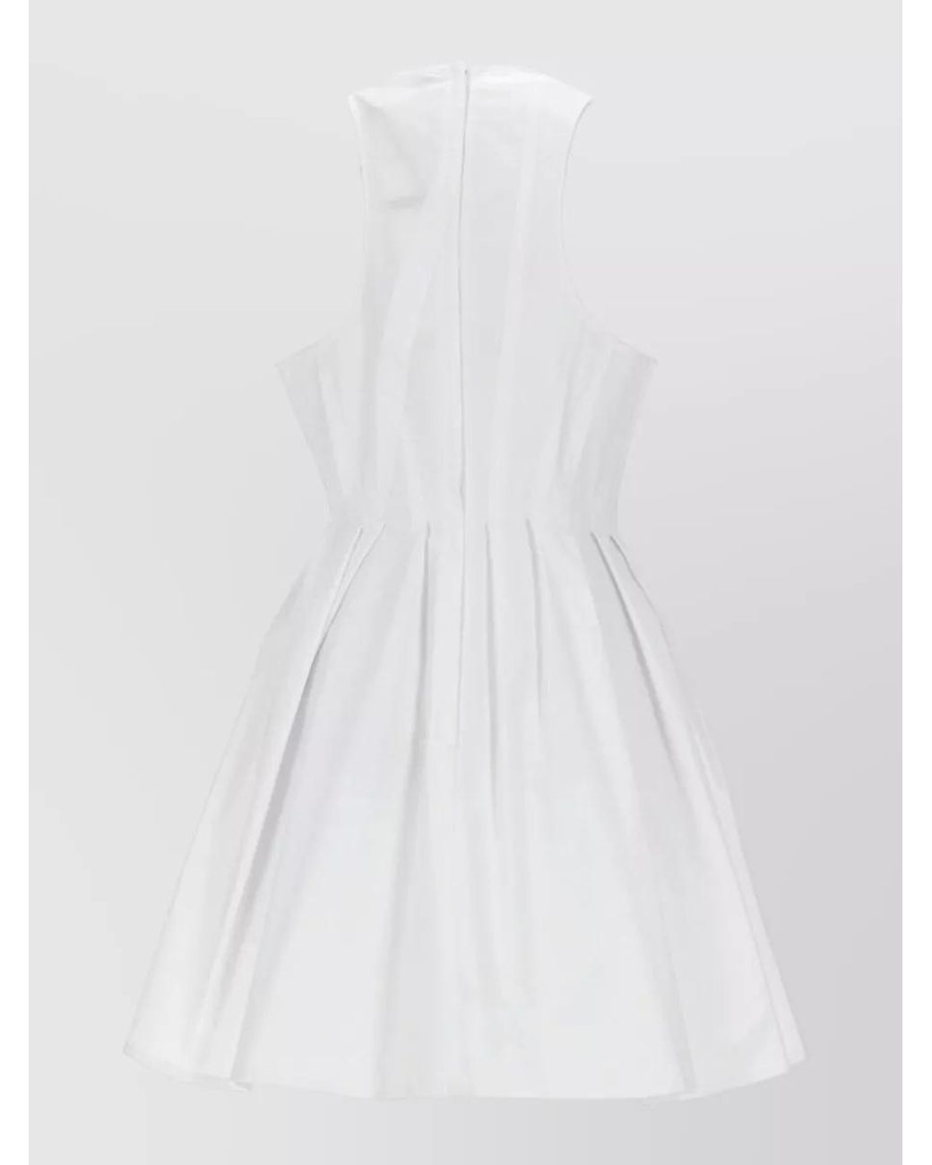 Sportmax White Cotton Mini Dress