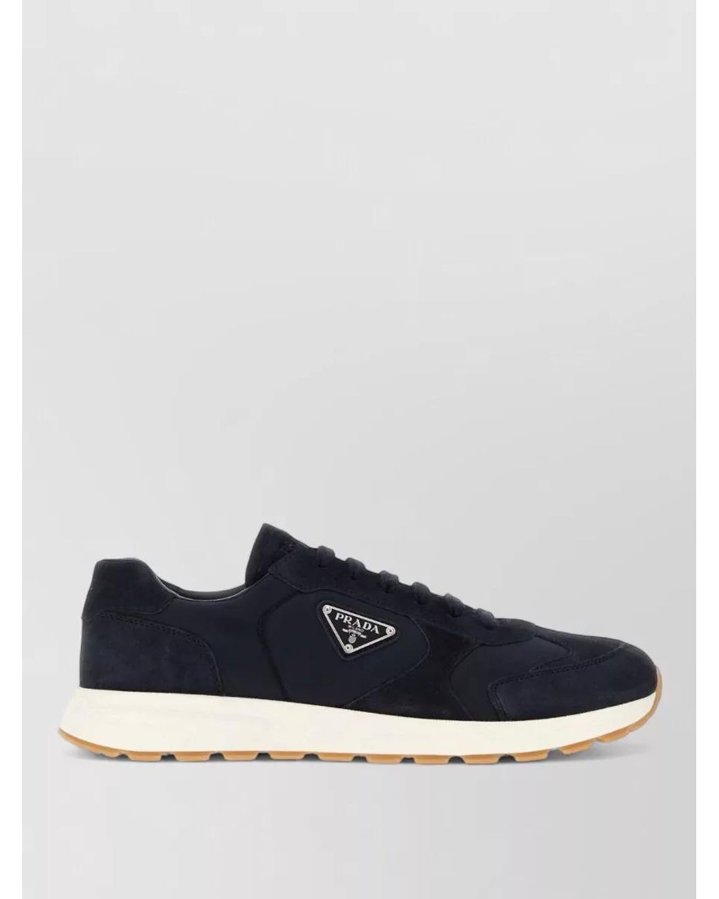 Prada Blue Recycled Polyamide Low-Top Sneakers for men