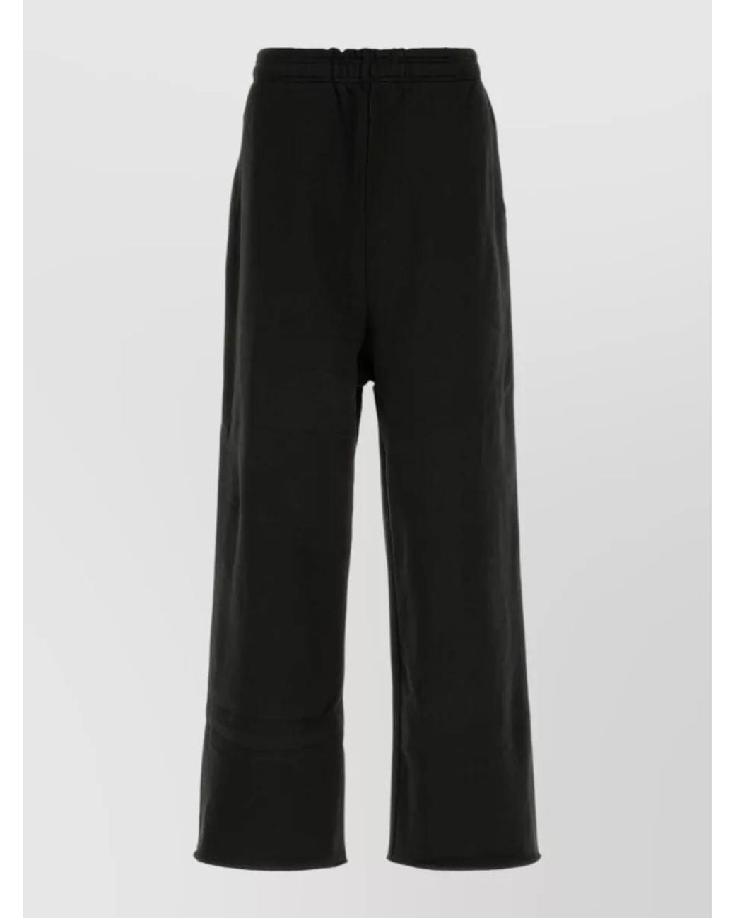 Entire studios Black Cotton Wide-Leg Trousers for men