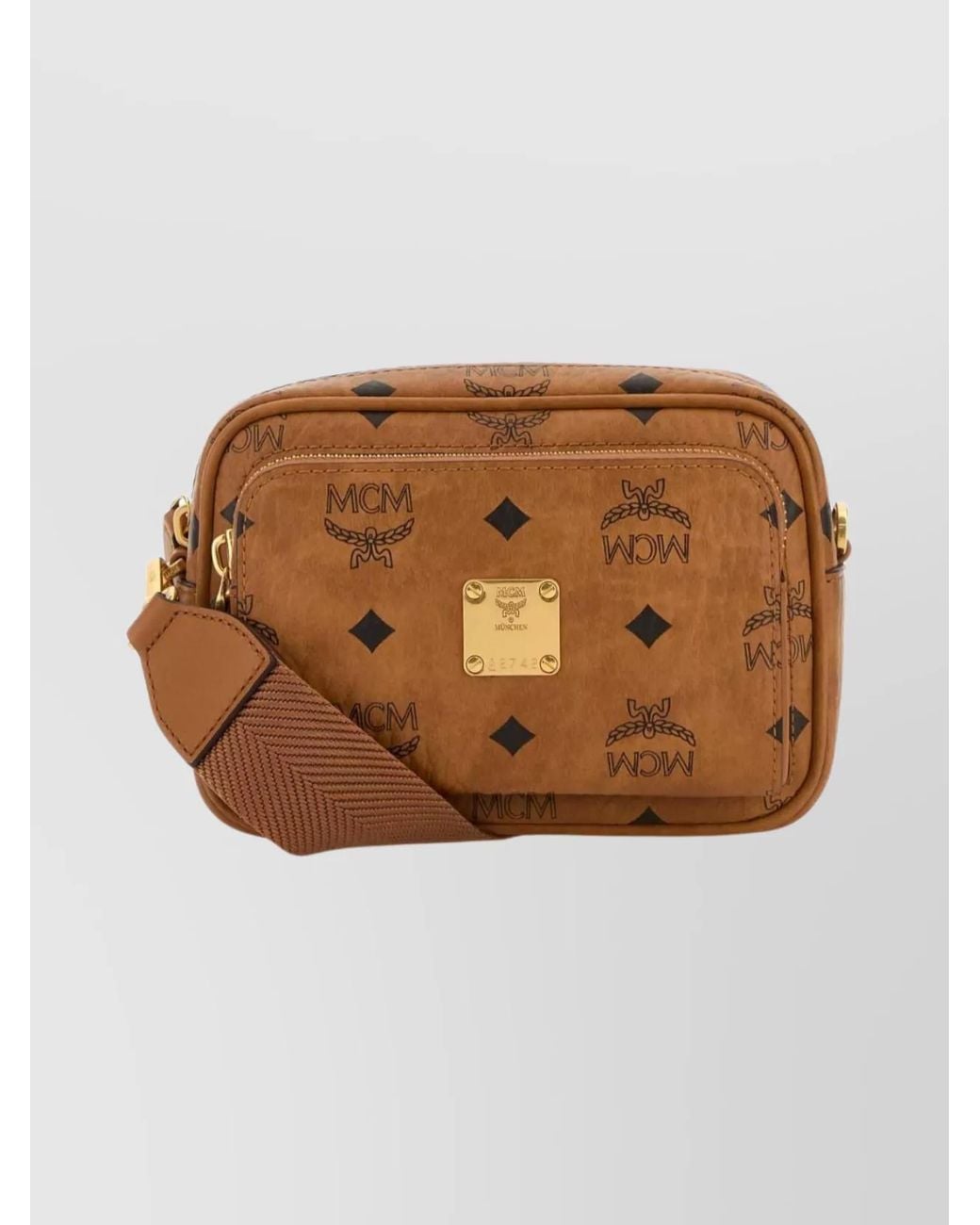 MCM Brown Aren Shoulder Bag