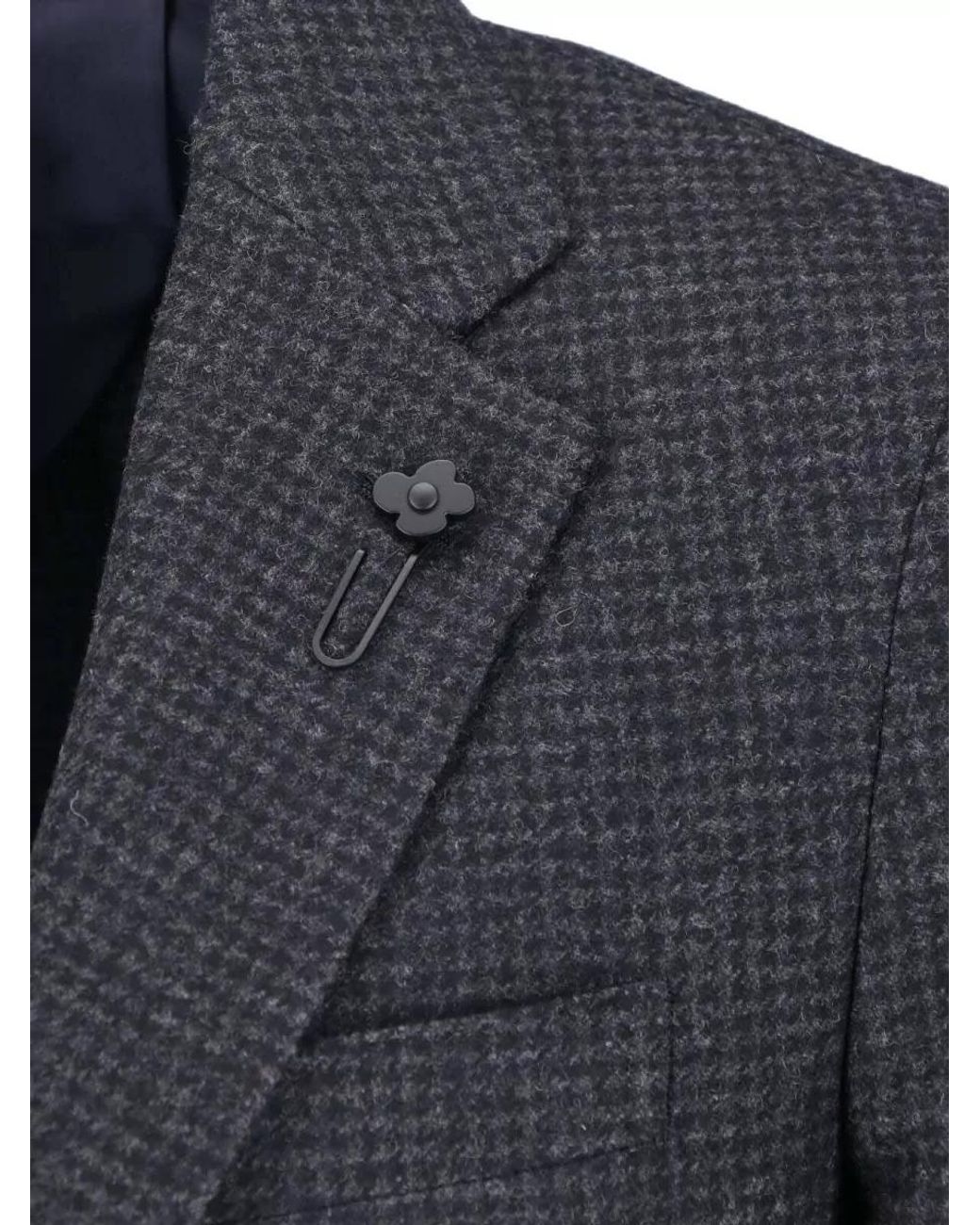Lardini Blue Cotton Single-Breasted Suit Jacket for men