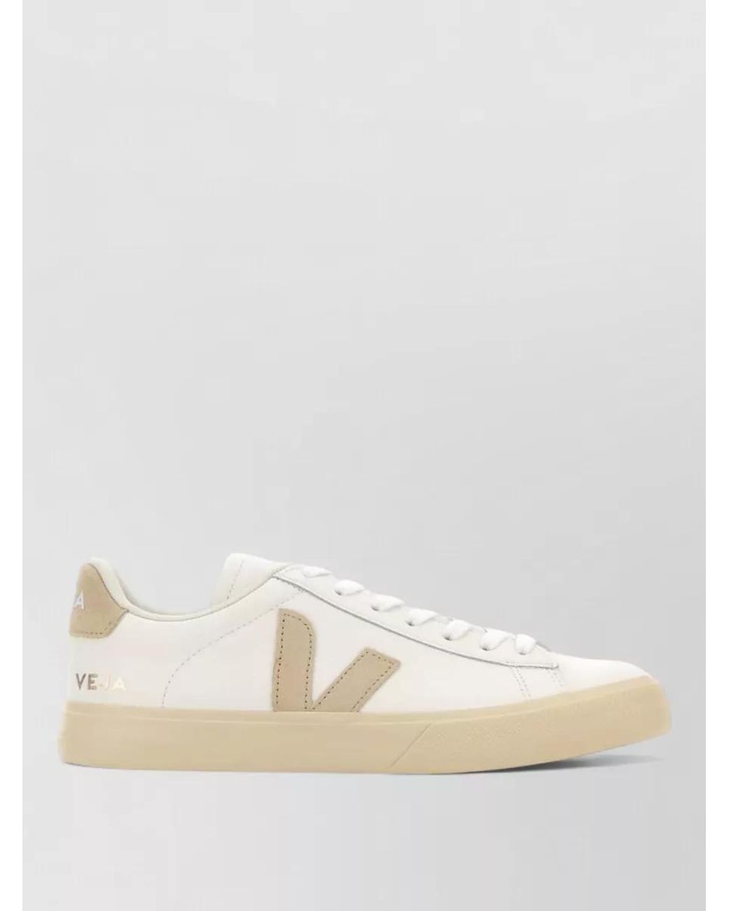 Veja Natural Leather Low-Top Sneakers