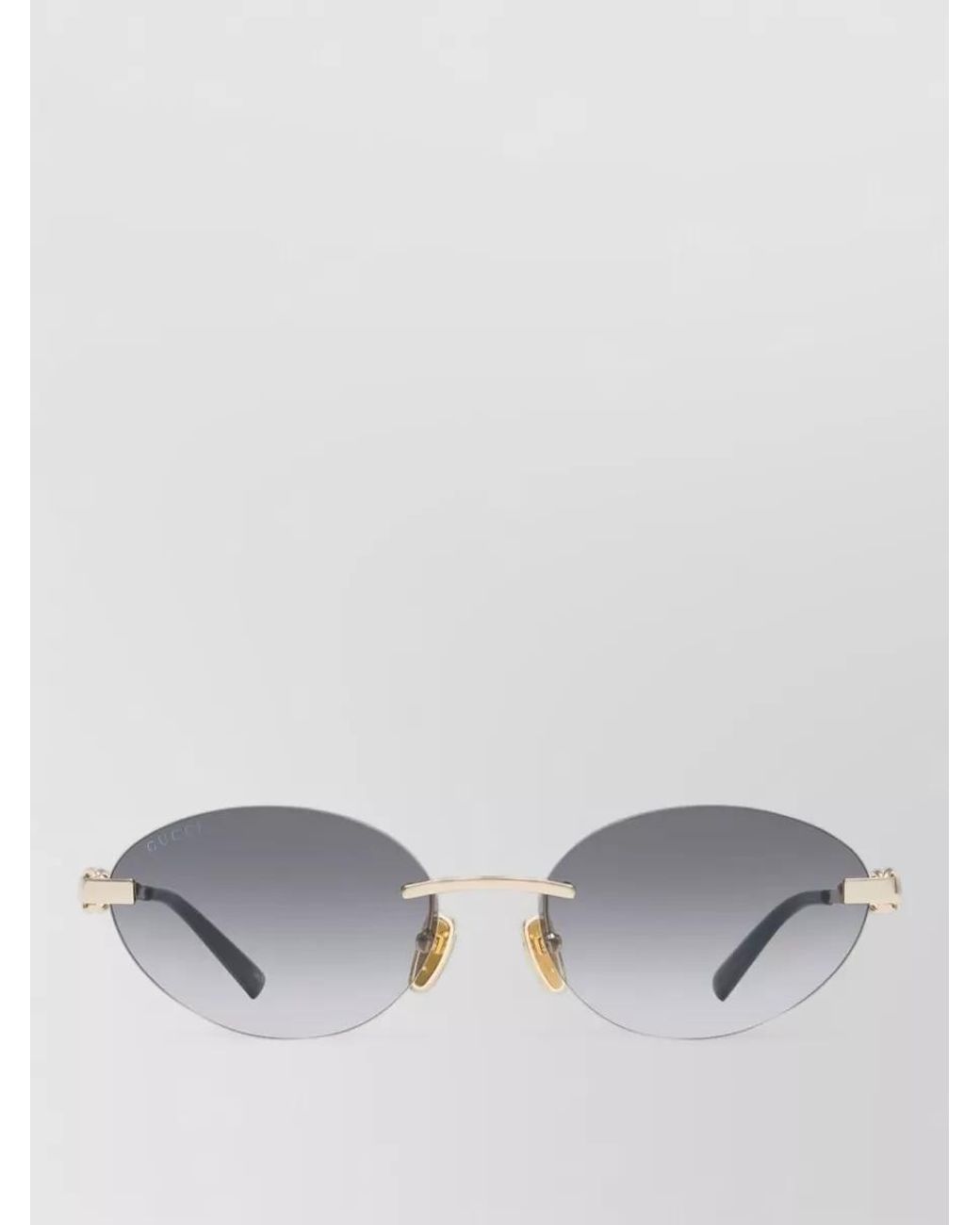 Gucci Gray Metal Sunglasses