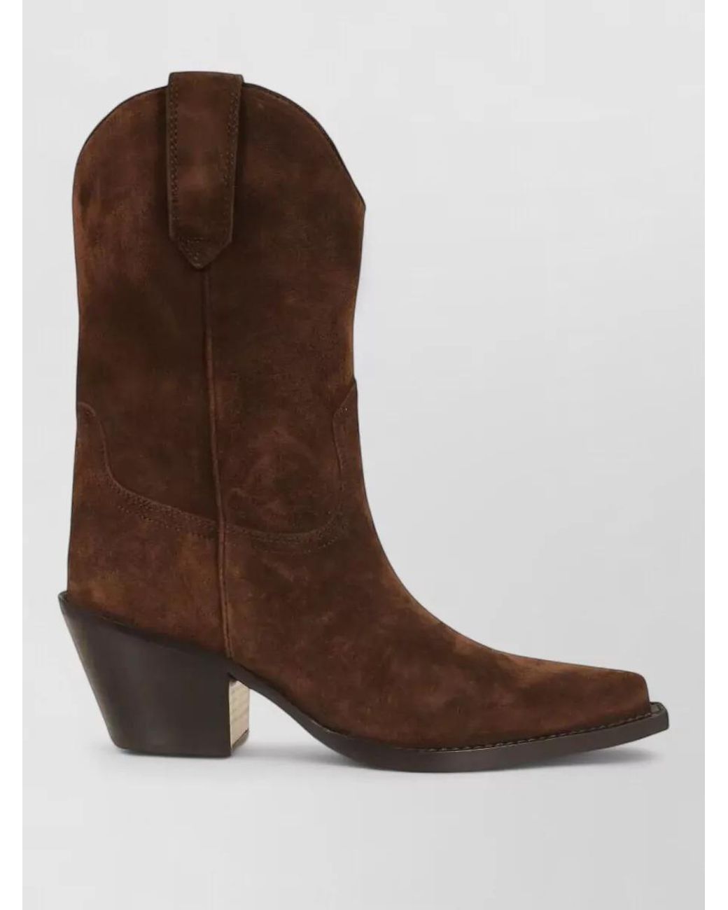 Paris Texas Brown Leather Dakota Mid Boots