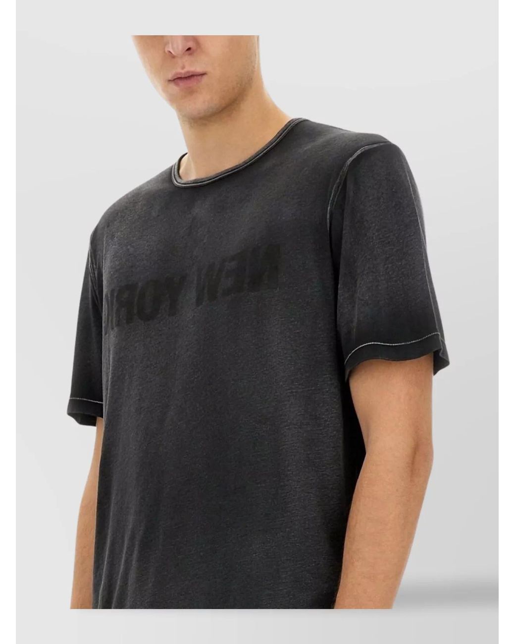 Helmut Lang Black Regular-Fit New York T-Shirt for men