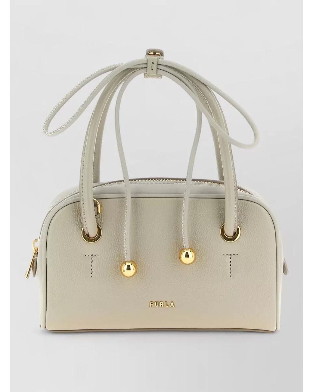 Furla Natural Poppy Small Leather Shoulder Bag