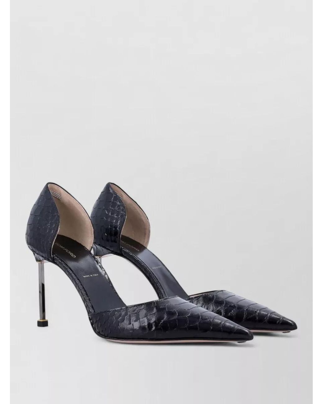 Tom Ford Blue Leather D'Orsay Pumps