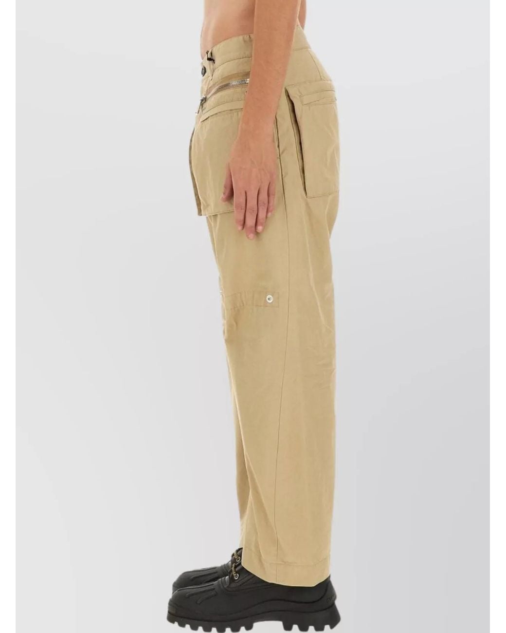 DSquared² Natural Cotton Cargo Pants for men