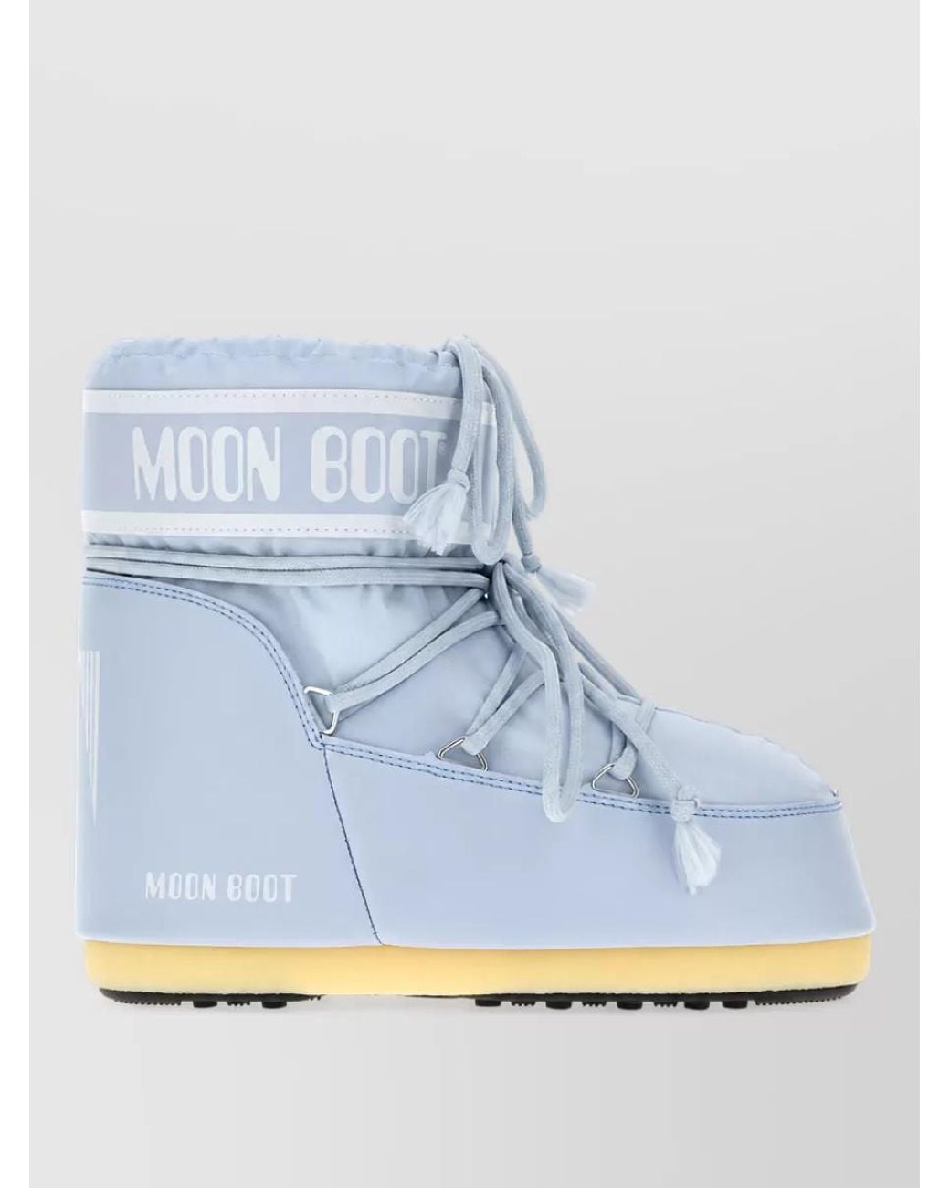 Moon Boot Blue Nylon Icon Low Ankle Boots