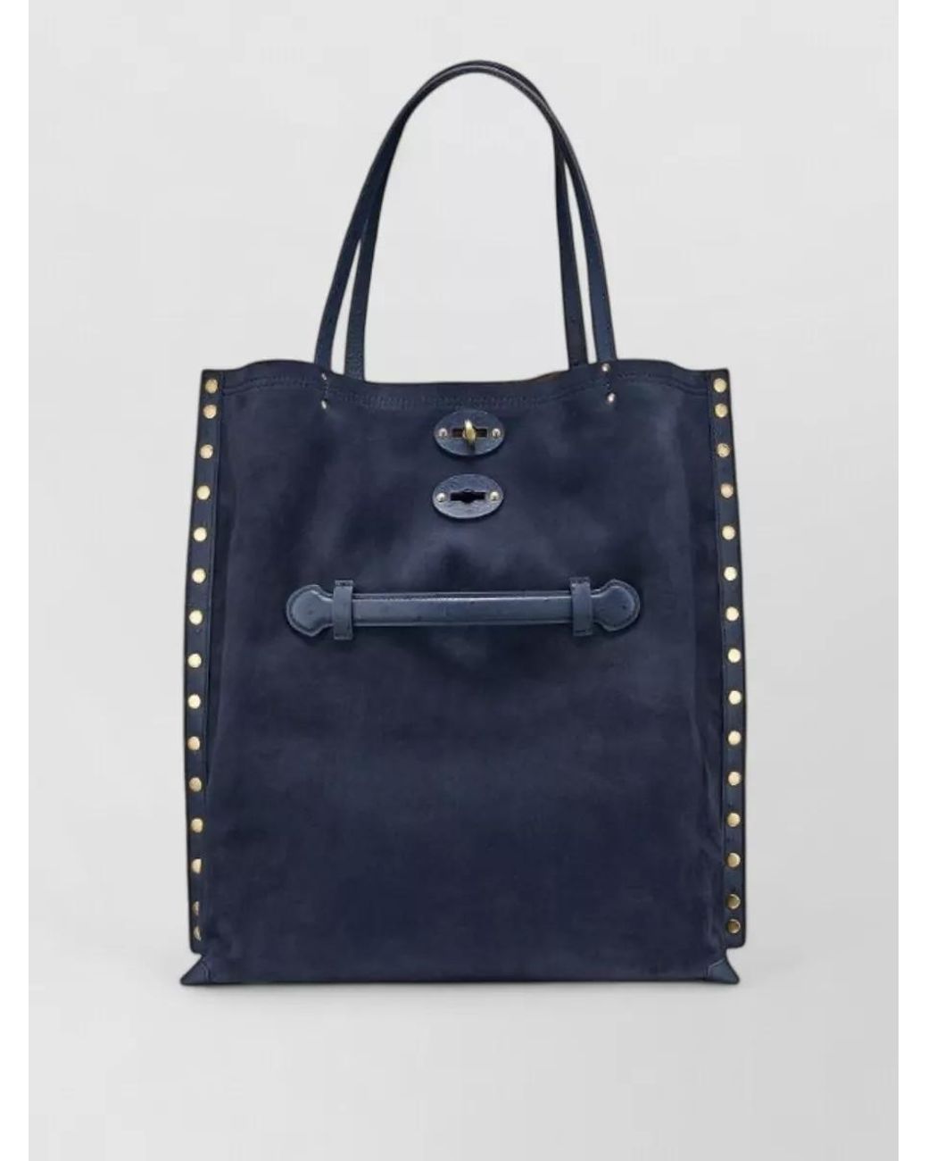 Zanellato Blue Lambskin Shoulder Bag
