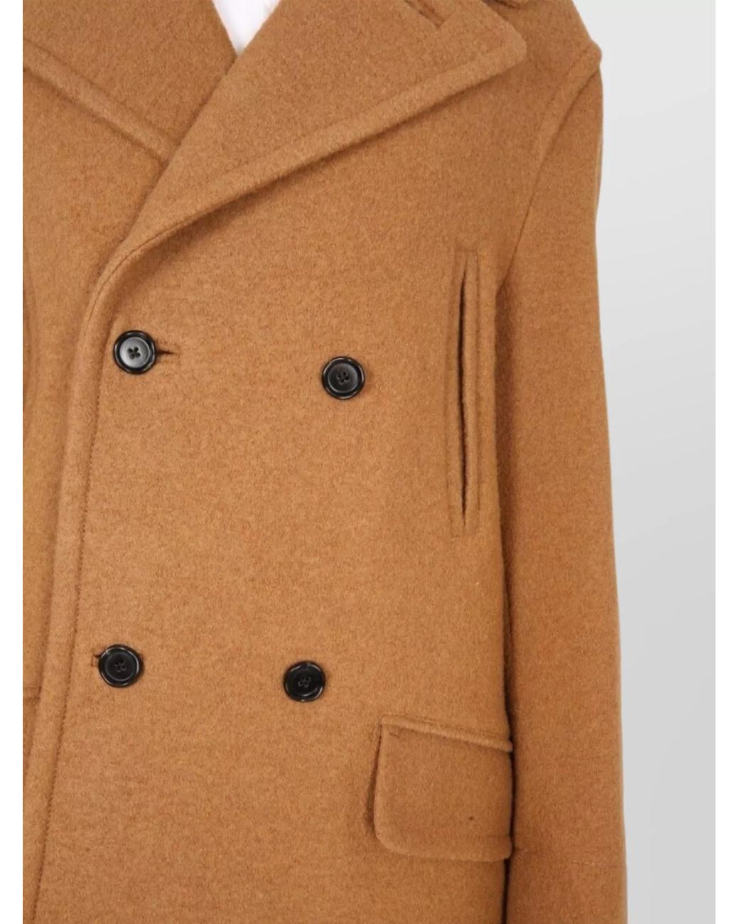 Marni Natural Virgin Wool Double-Breasted Coat