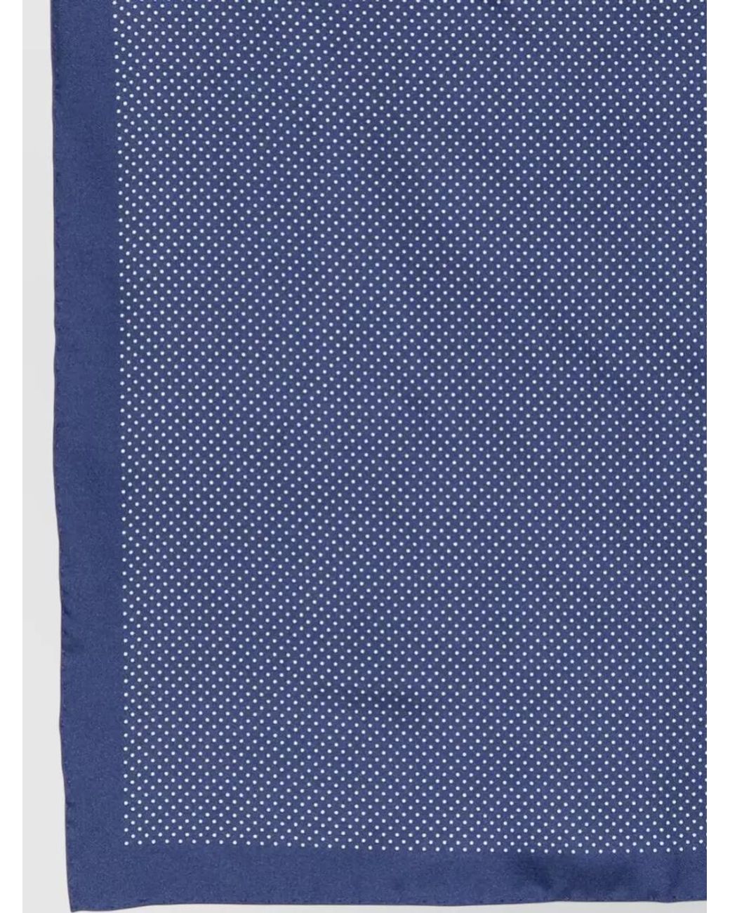 Tom Ford Blue Silk Dot-Print Pocket Square for men