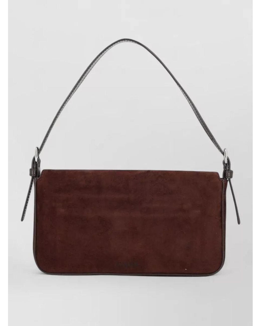Staud Brown Calf Leather Clutch Bag