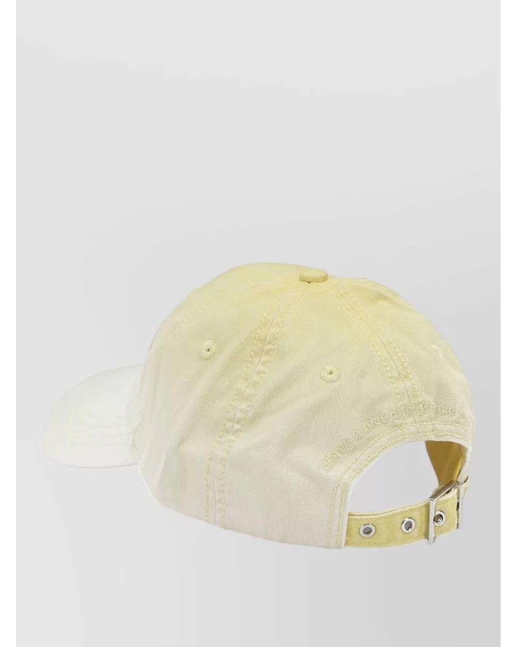 Ganni Natural Cotton Baseball Cap